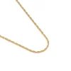 Simply Whispers Gold Plated 18 Inch Rope Chain Necklace Fashion