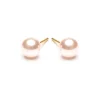 Simply Whispers Gold Plated 6 mm Pink Pearl Stud Earrings Online