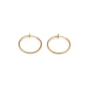 Simply Whispers Gold Plated 25 mm Spring Illusion Clip-On Hoop Earrings Outlet