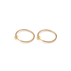 Simply Whispers Gold Plated 25 mm Spring Illusion Clip-On Hoop Earrings Outlet