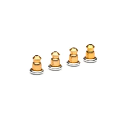 Simply Whispers Gold Plated Bullet Backs Accessory - 2 Pairs Fashion