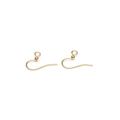 Simply Whispers Gold Plated French Hook With Ball Accessory - 1 Pair Hot