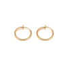 Simply Whispers Gold Plated 17mm Clip On Hoop Earrings Best