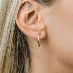 Simply Whispers Gold Plated 17mm Clip On Hoop Earrings Best