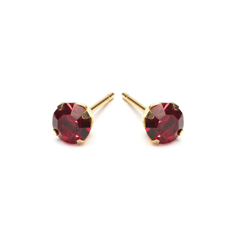 Simply Whispers January Birthstone 5mm Earrings Outlet