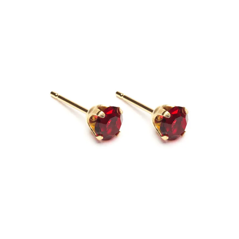 Simply Whispers January Birthstone 5mm Earrings Outlet