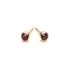Simply Whispers July Birthstone 14k Gold Plated Earrings Fashion
