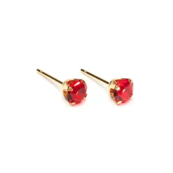 Simply Whispers July Birthstone 5mm Earrings Outlet