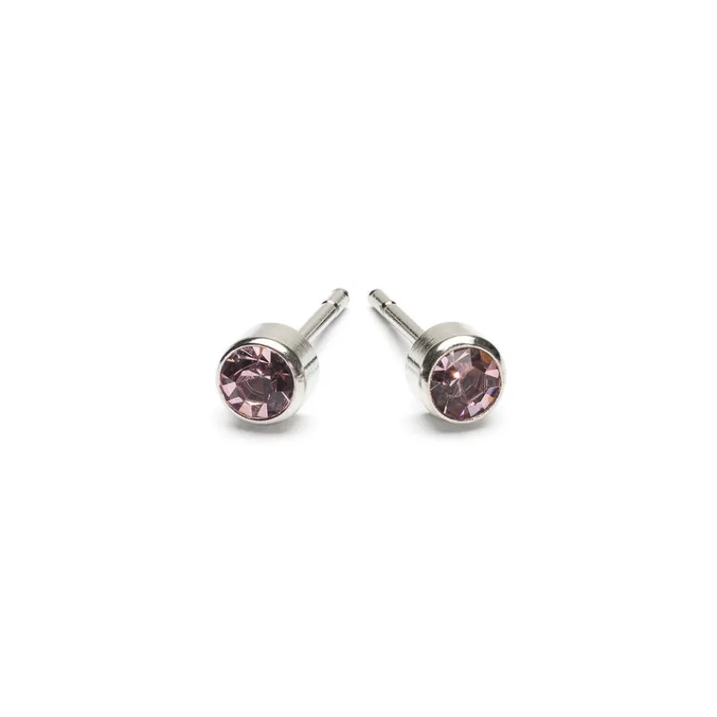 Simply Whispers June Birthstone Stainless Steel Earrings Sale