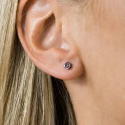 Simply Whispers June Birthstone Stainless Steel Earrings Sale