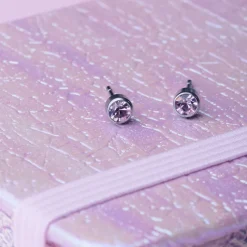 Simply Whispers June Birthstone Stainless Steel Earrings Sale