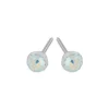 Simply Whispers 14k White Gold Abalone Ball Stud Earrings Best