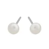 Simply Whispers 14k White Gold Freshwater Pearl Stud Earrings Fashion
