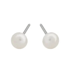 Simply Whispers 14k White Gold Freshwater Pearl Stud Earrings Fashion