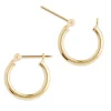 Simply Whispers 14k Yellow Gold 1/2 Inch Hoop Earrings Best