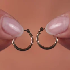 Simply Whispers 14k Yellow Gold 1/2 Inch Hoop Earrings Best