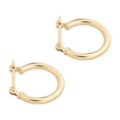 Simply Whispers 14k Yellow Gold 1/2 Inch Hoop Earrings Best