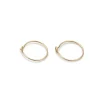 Simply Whispers 14k Yellow Gold 12 mm Hoop Earrings New