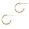 Simply Whispers 14k Yellow Gold 12 mm Posted Hoop Earrings Best