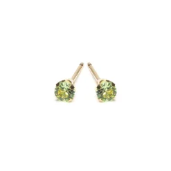 Simply Whispers 14k Yellow Gold Earrings August Birthstone New