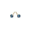 Simply Whispers 14k Yellow Gold Earrings September Birthstone Outlet