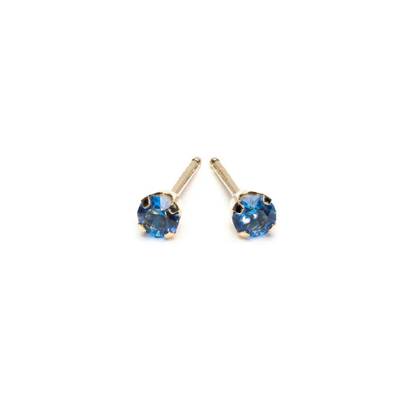 Simply Whispers 14k Yellow Gold Earrings September Birthstone Outlet