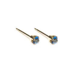 Simply Whispers 14k Yellow Gold Earrings September Birthstone Outlet