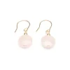 Simply Whispers 14k Yellow Gold Rose Quartz Earrings Outlet