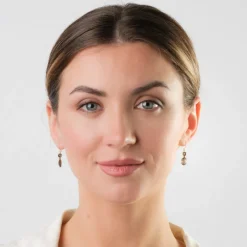 Simply Whispers 14k Yellow Gold Smokey Quartz Earrings Sale