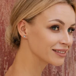 Simply Whispers Light Blue Titanium Stud Earrings Outlet