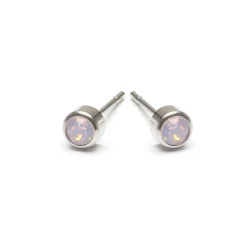 Simply Whispers Light Pink Crystal Stud Earrings Online