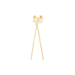Simply Whispers Link Chain Drop Single Huggie Hoop Discount