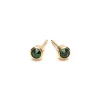 Simply Whispers May Birthstone 14k Gold Plated Earrings Hot