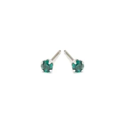 Simply Whispers May Birthstone Stainless Steel Stud Earrings Online