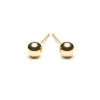 Simply Whispers Medium Ball Stud Earrings Gold Plated Clearance