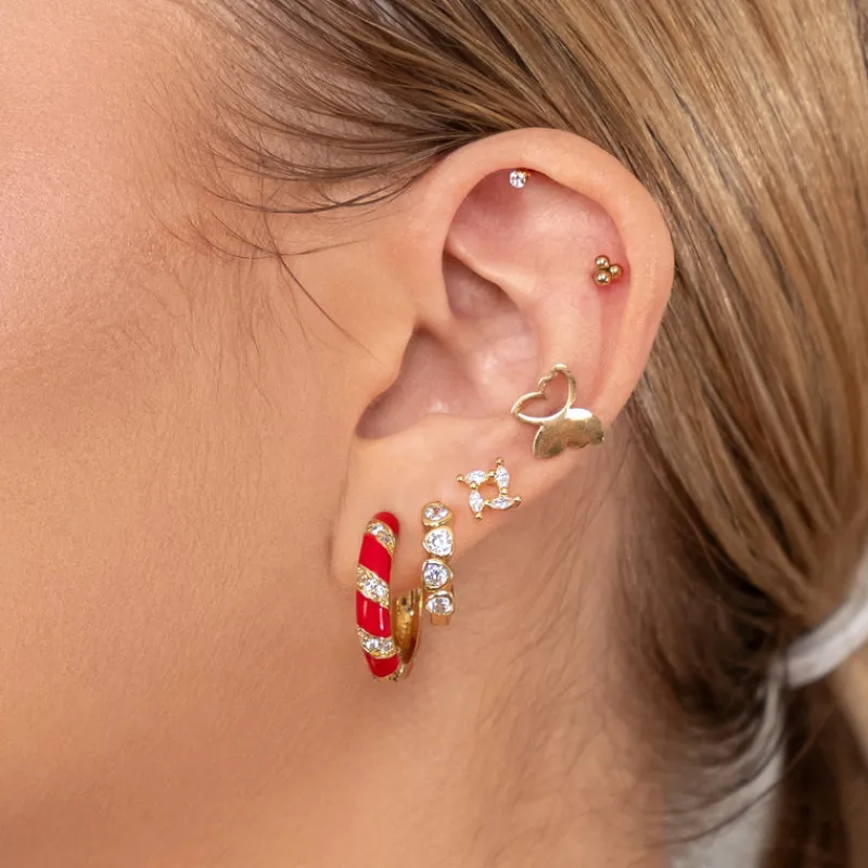 Simply Whispers Mini Ball Helix Single Earring Sale