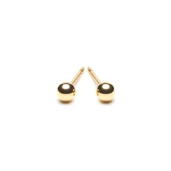 Simply Whispers Mini Ball Stud Earrings Gold Plated Best