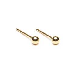 Simply Whispers Mini Ball Stud Earrings Gold Plated Best