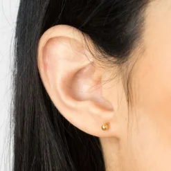 Simply Whispers Mini Ball Stud Earrings Gold Plated Best