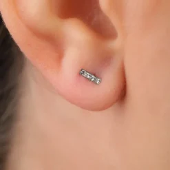 Simply Whispers Mini Bar Stud Earrings Hot