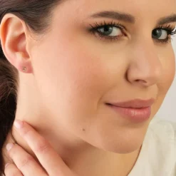Simply Whispers Mini Circle Gold Stud Earrings Outlet