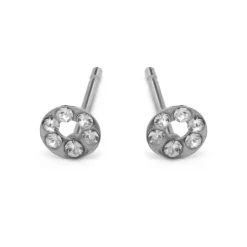 Simply Whispers Mini Circle Stud Earrings Hot