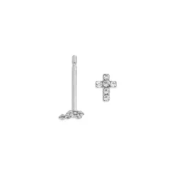 Simply Whispers Mini Cross Stud Earrings Online