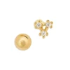 Simply Whispers Mini Crystal Gold Helix Single Earring Fashion