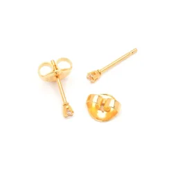 Simply Whispers Mini Crystal Stud Earrings Gold Plated Hot