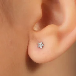 Simply Whispers Mini Flower Stud Earrings Clearance