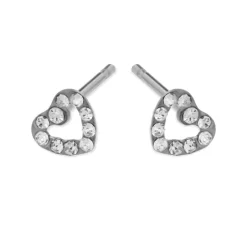 Simply Whispers Mini Heart Stud Earrings Hot