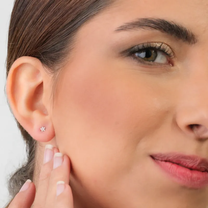 Simply Whispers Mini Pink Daisy Stud Earrings Sale