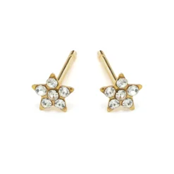 Simply Whispers Mini Star Gold Stud Earrings Sale