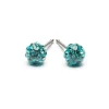 Simply Whispers Mini Turquoise Pave Earrings Clearance